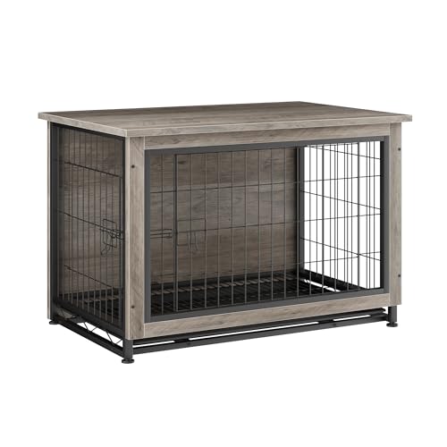 Grey Wooden Dog Kennel Table U52957
