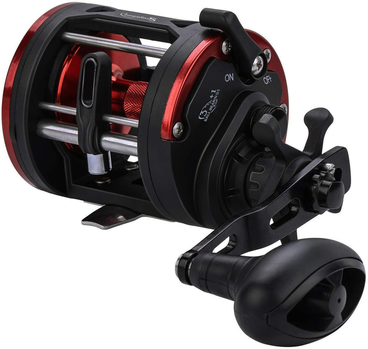 Level Wind Conventional Fishing Reel Graphite Body Stainless-Steel B606