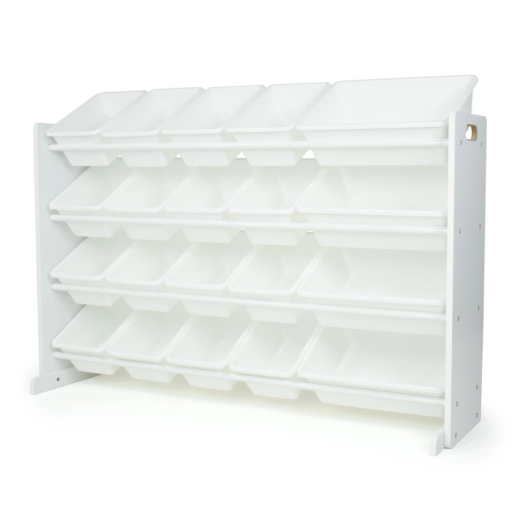 White Extra Large Toy Storage Organizer with 20 Storage Bins U5989