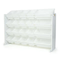 White Extra Large Toy Storage Organizer with 20 Storage Bins U5989