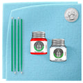 Prussian Blue Metallic Automotive Touch Up Paint Jar R2259