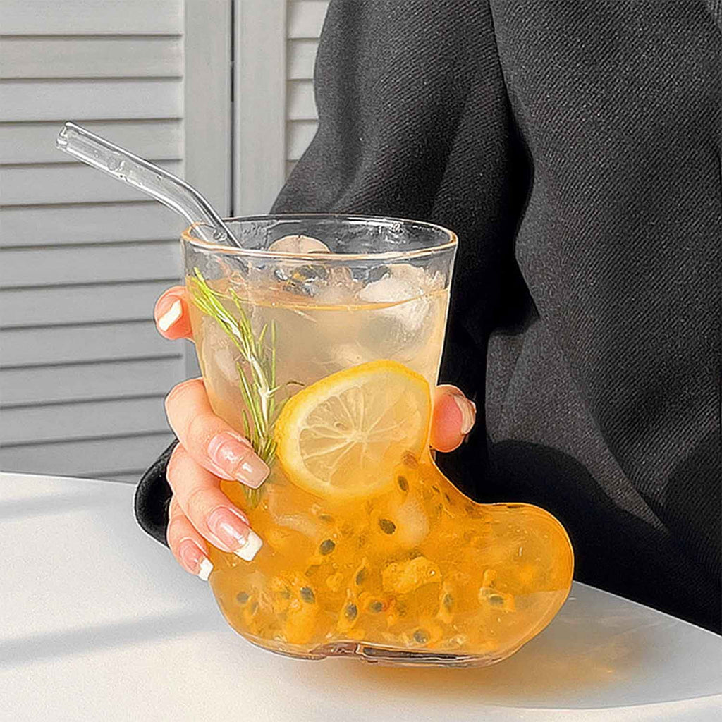 Boots Shape Drinking Glasses 380ml B924