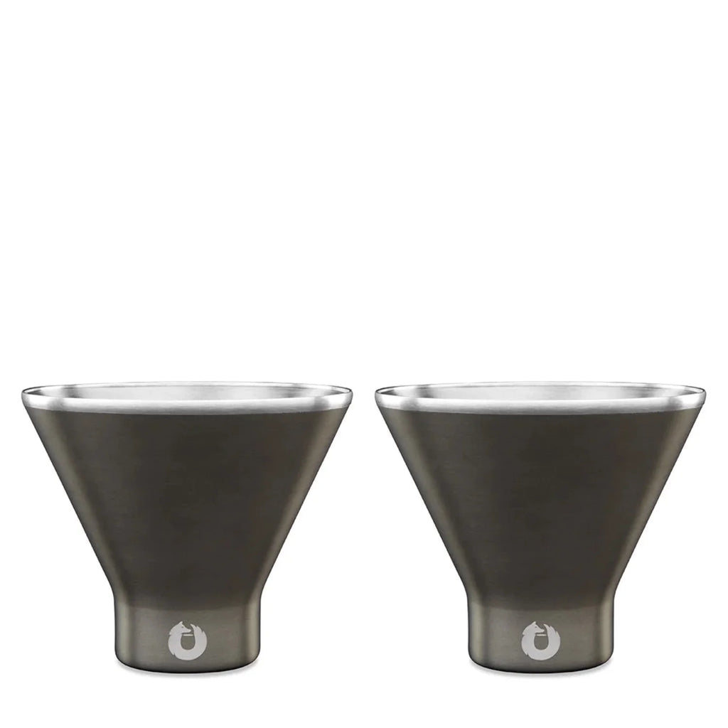 Stainless Steel Martini Glass, Set of 2 Y189