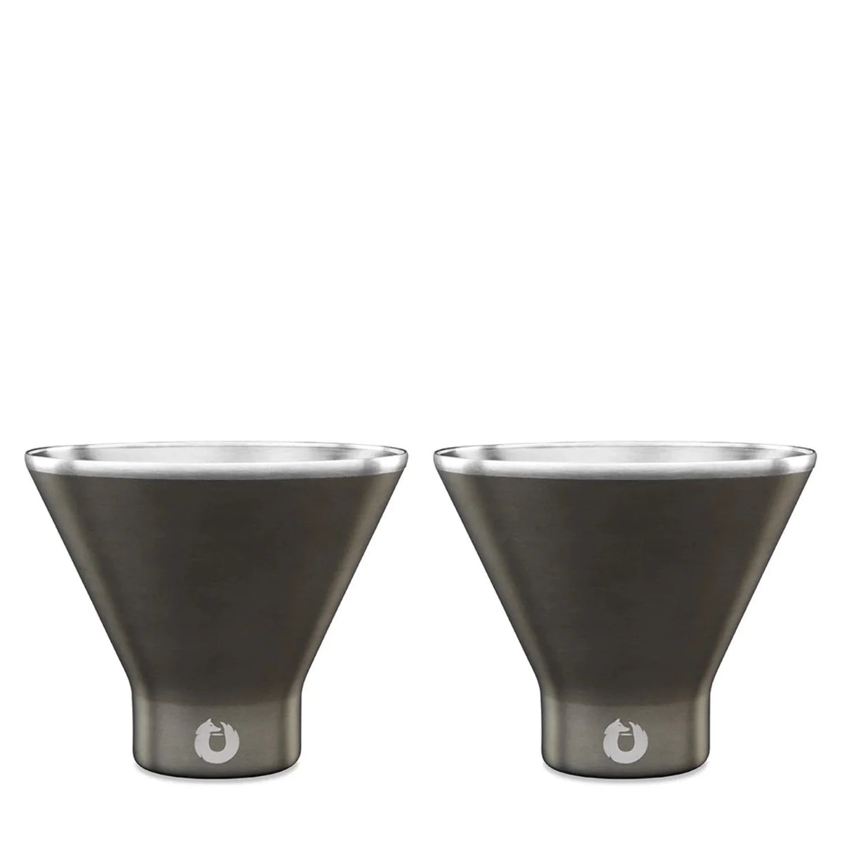 Stainless Steel Martini Glass, Set of 2 Y189