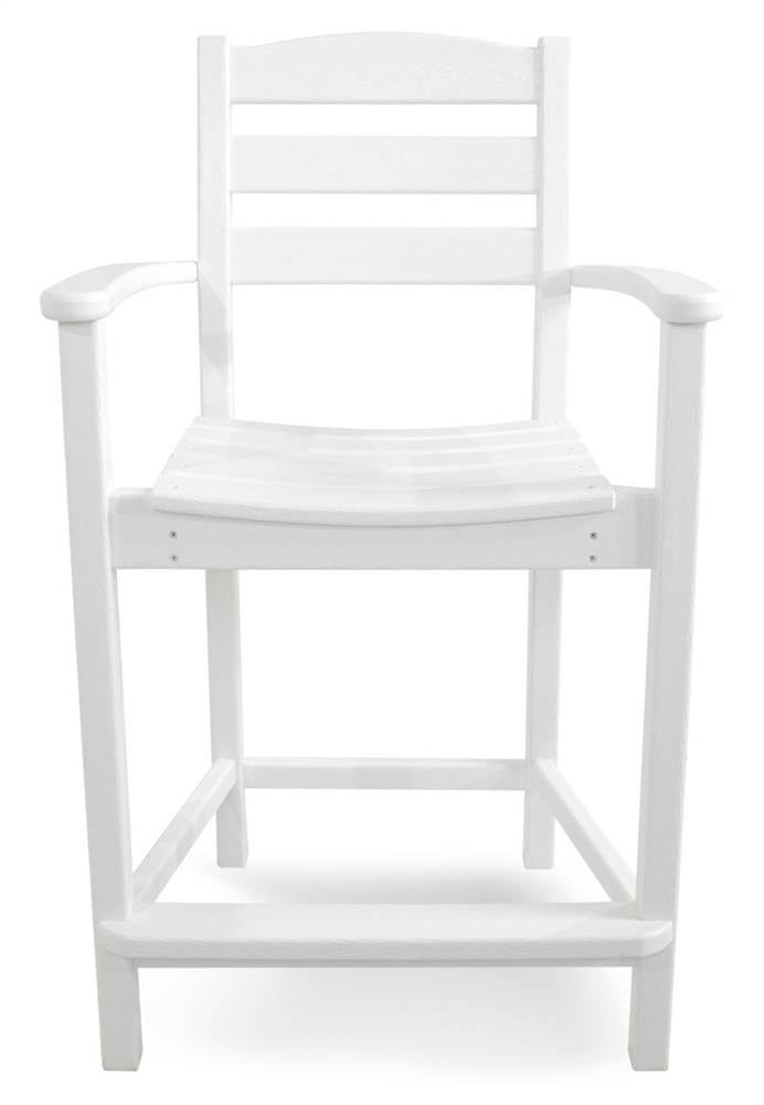 White Counter Arm Chair Q6293