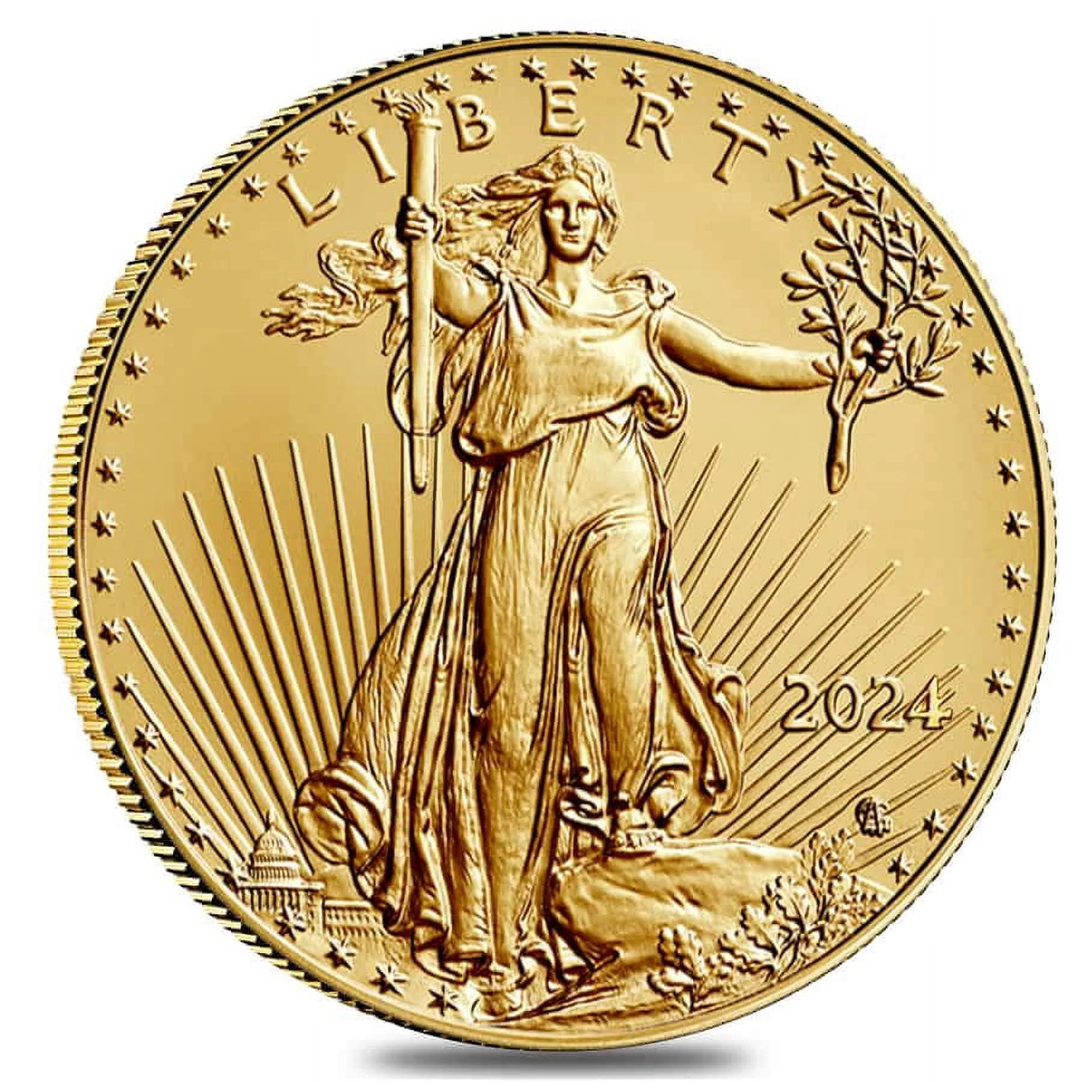 1/10 oz Gold American Eagle $5 Coin E7572