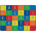 Rectangle Alphabet Seating Carpet 6 ft. x 8 ft. 4 in. J396291