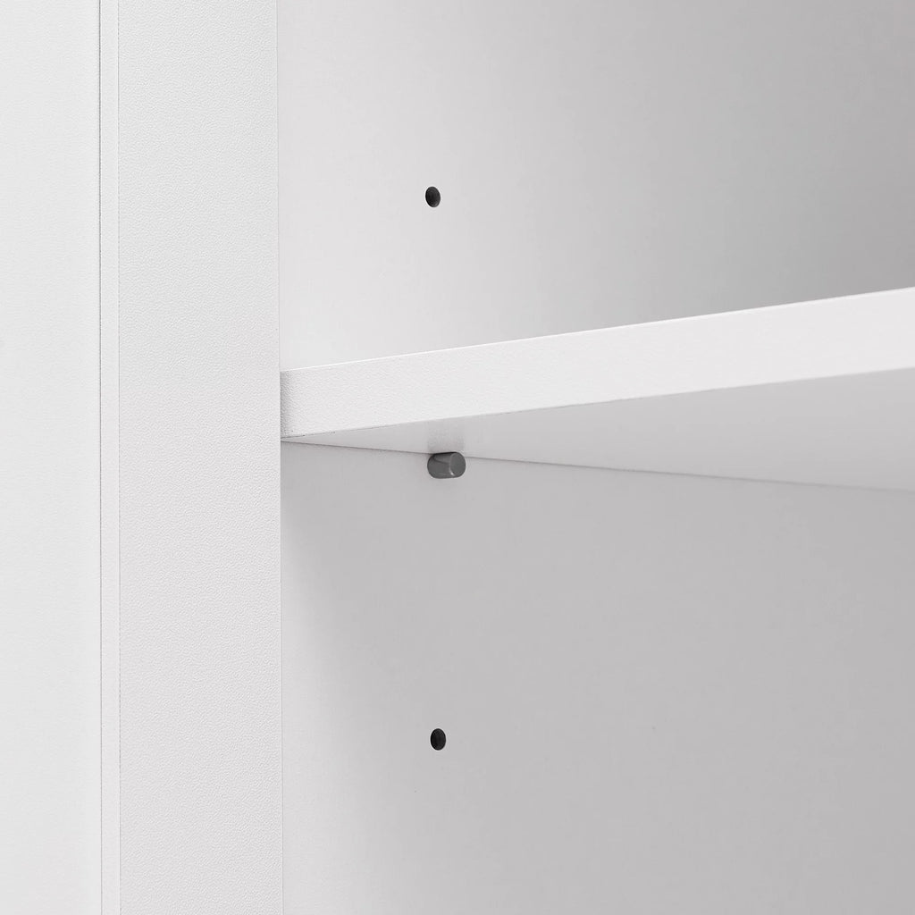 Tall Wood Bathroom Storage Cabinet with Adjustable Shelves Z2521