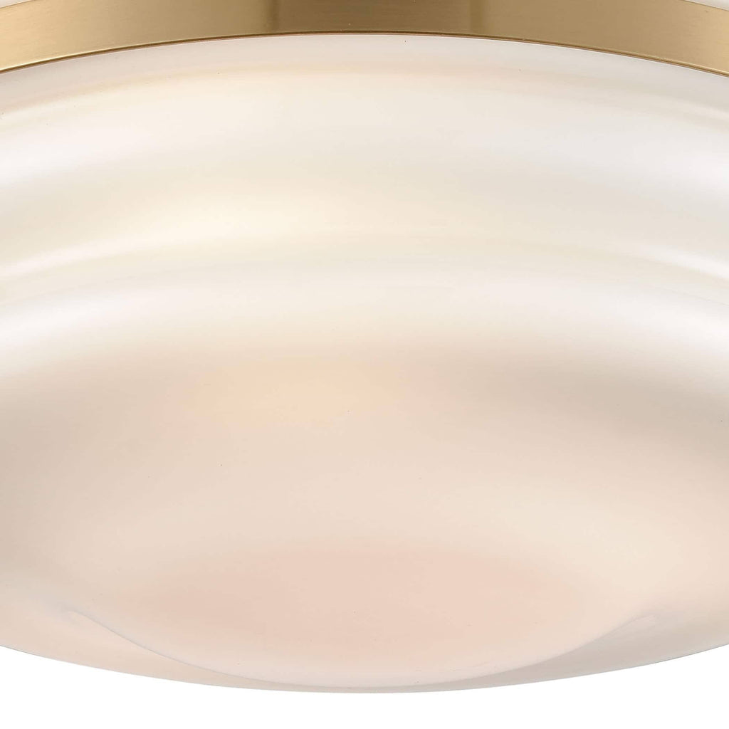 Satin Brass 3 Light Flush Mount S796395