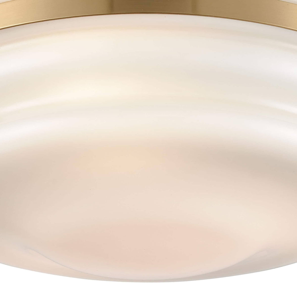 Satin Brass 3 Light Flush Mount S796395