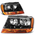 Black Housing Amber Side Headlight Headlamps for Jeep Grand Cherokee O221104