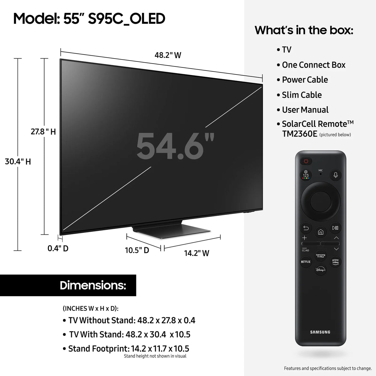 55 Class OLED 4K Smart TV A554
