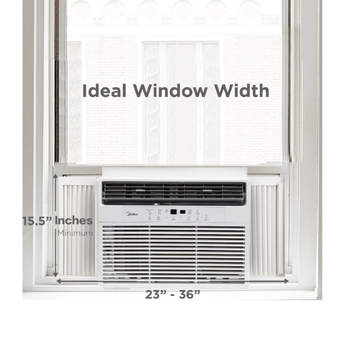 12,000 BTU 115V Smart Window Air Conditioner with Remote, White Y210182
