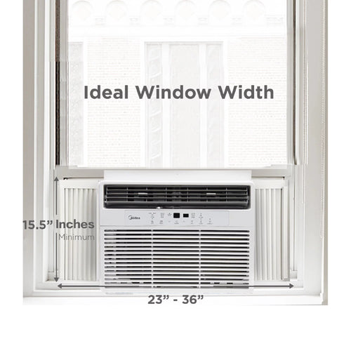 12,000 BTU 115V Smart Window Air Conditioner with Remote, White Y210182