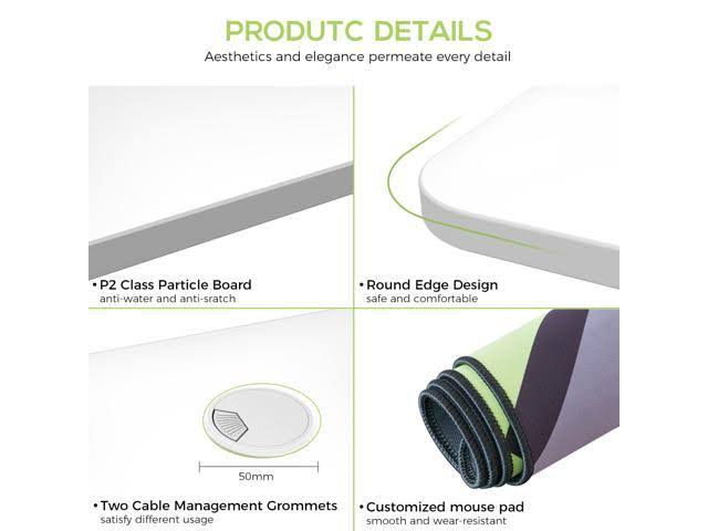 White Gaming Desk S4490