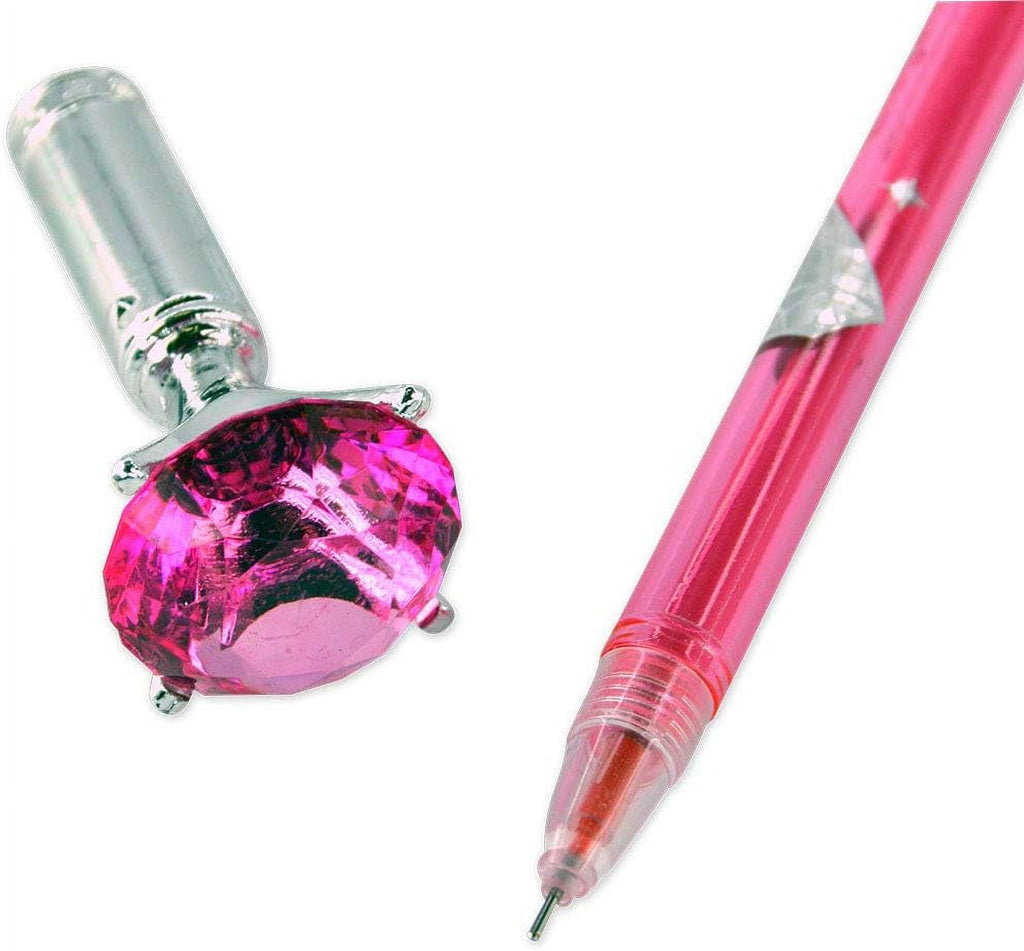 24 Pc Gel Pens with Rhinestone Topper X40490