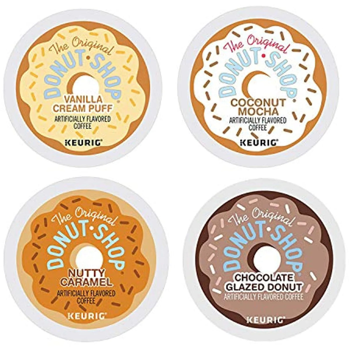 Variety Pack Coffee Pods, Set of 4 Flavors, 48 Ct Total J2080