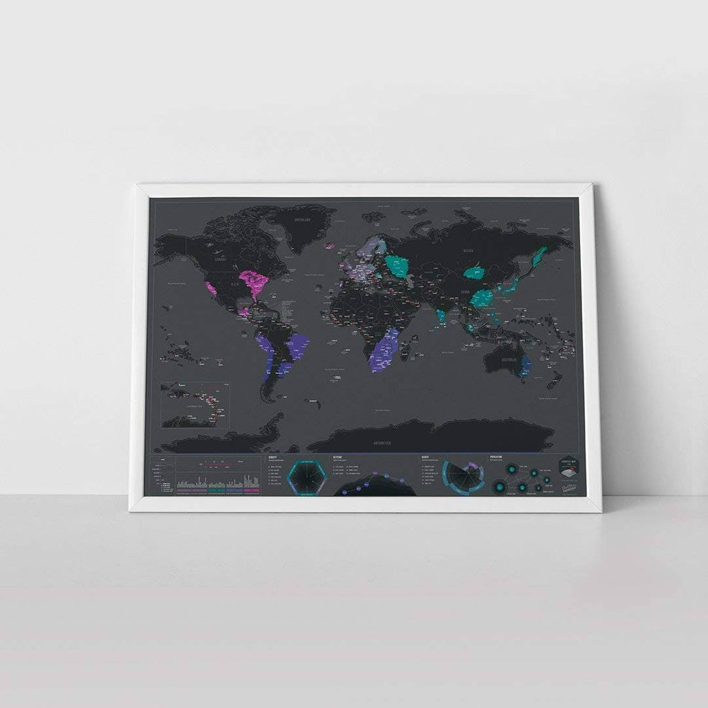Scratch Map, Capitals Edition U82300