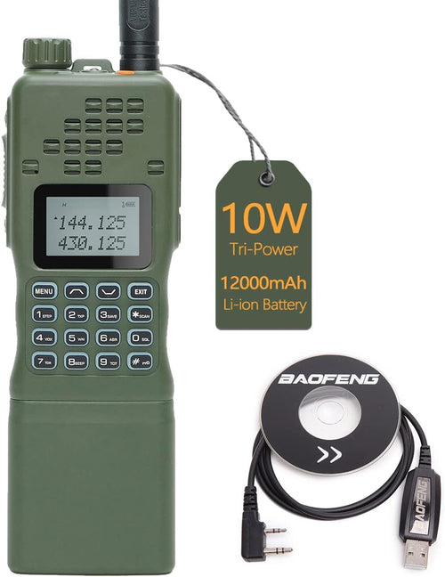 10W Portable Two Way Radio Walkie Talkies with 12000mAh Battery J239605