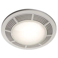 White Round Fan and Light Combo, 100 CFM C664