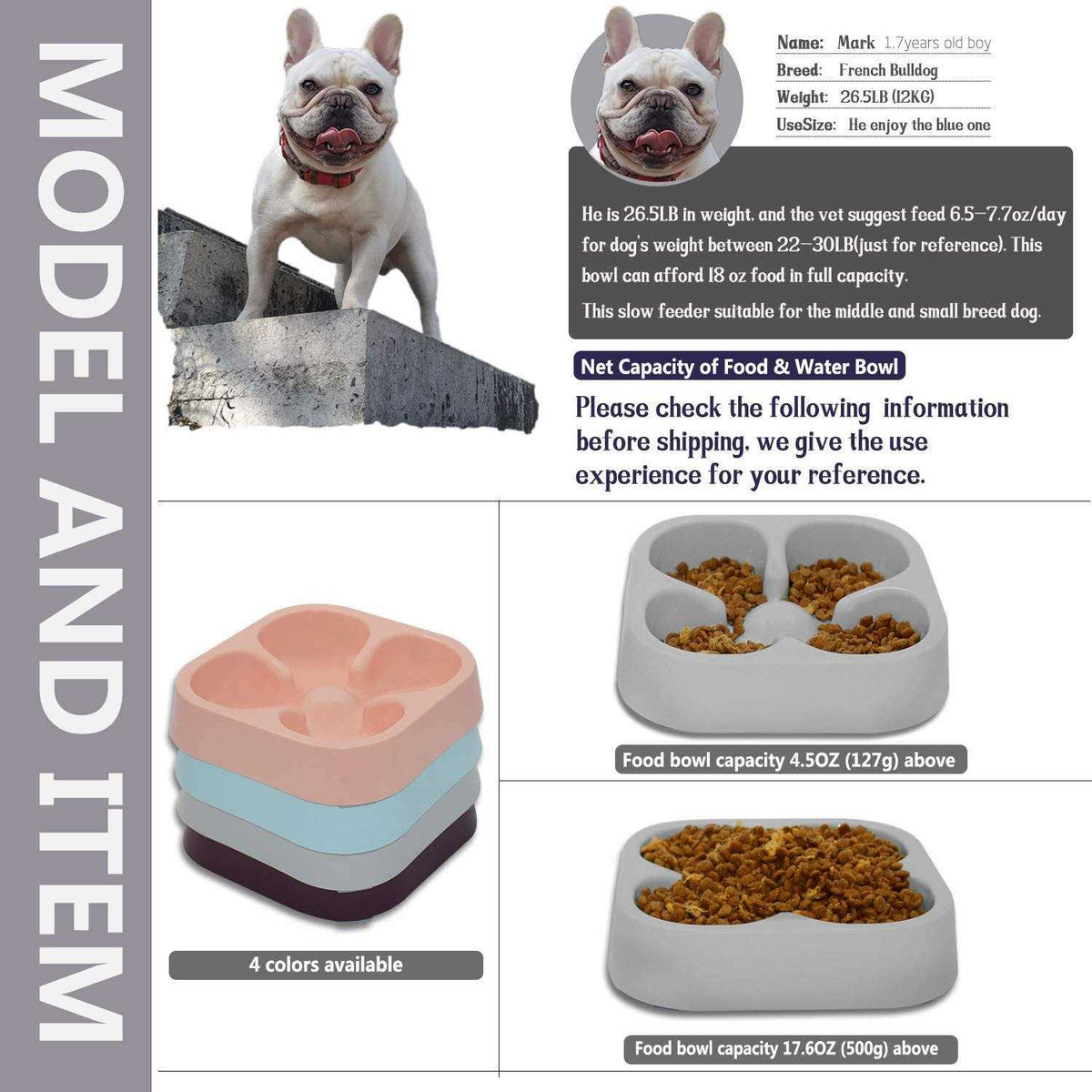 Slow Feeding Dog Bowl U32158