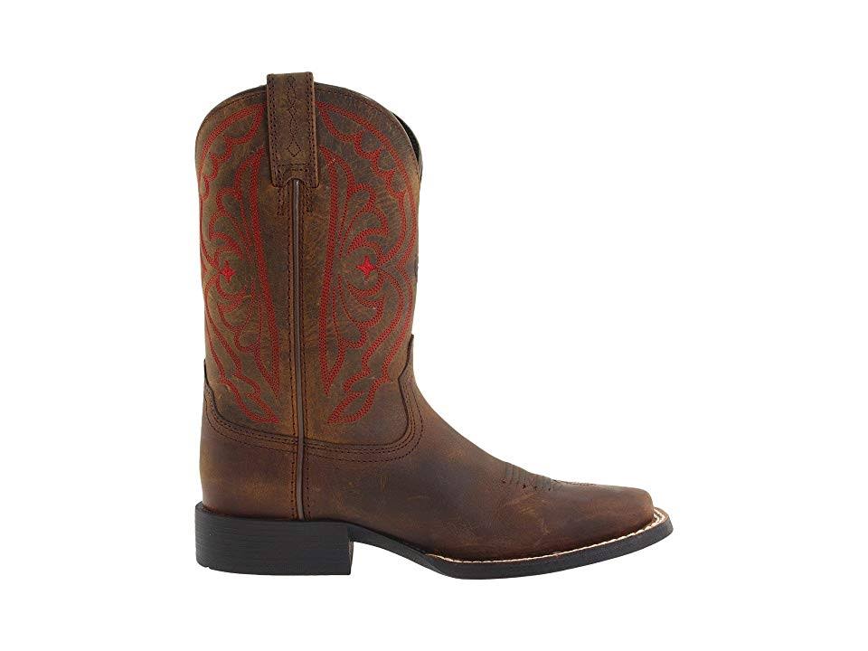 Distressed Brown Kids Quickdraw Boots T4232