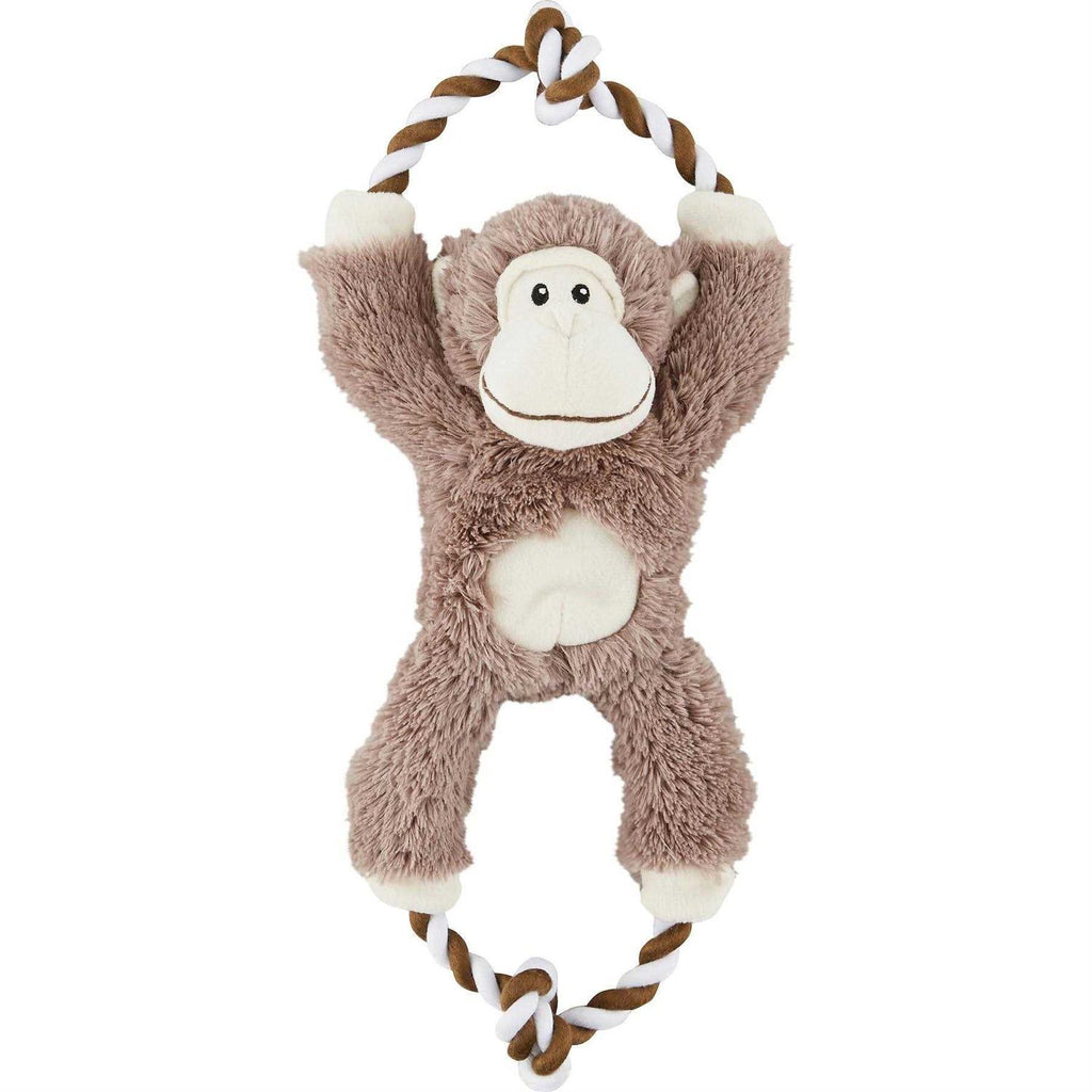 Monkey Plush Rope Squeaky Dog Toy I3523