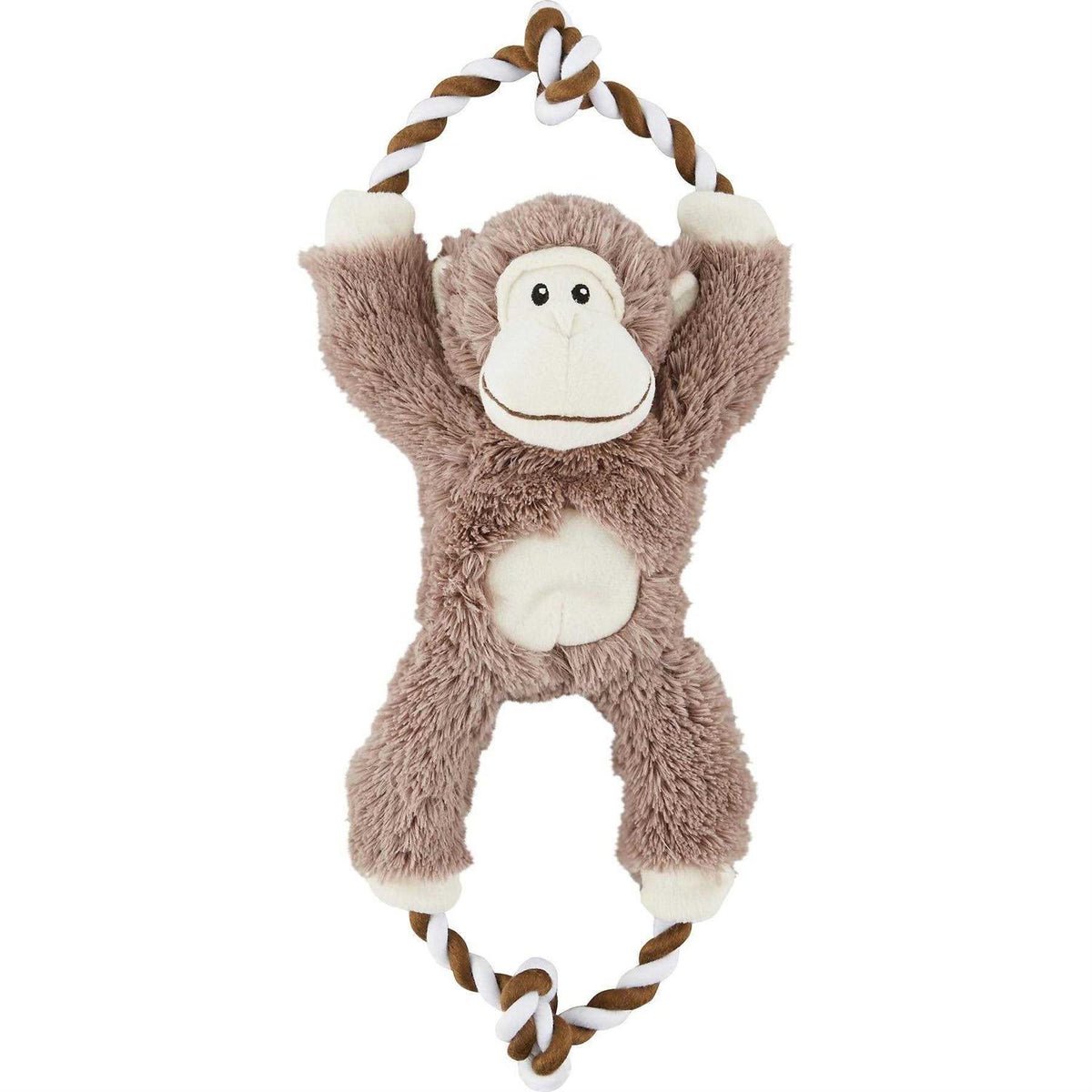 Monkey Plush Rope Squeaky Dog Toy I3523