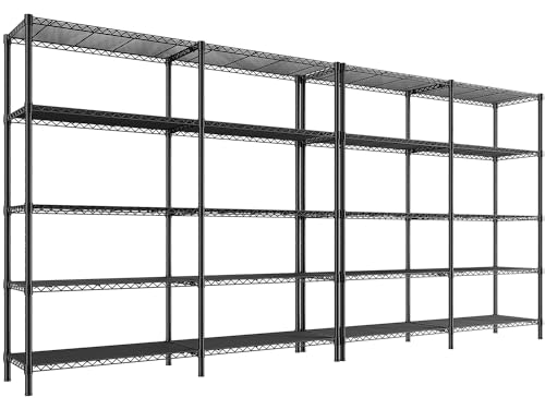 73''W 5-Tier Metal Wire Shelving Unit G658
