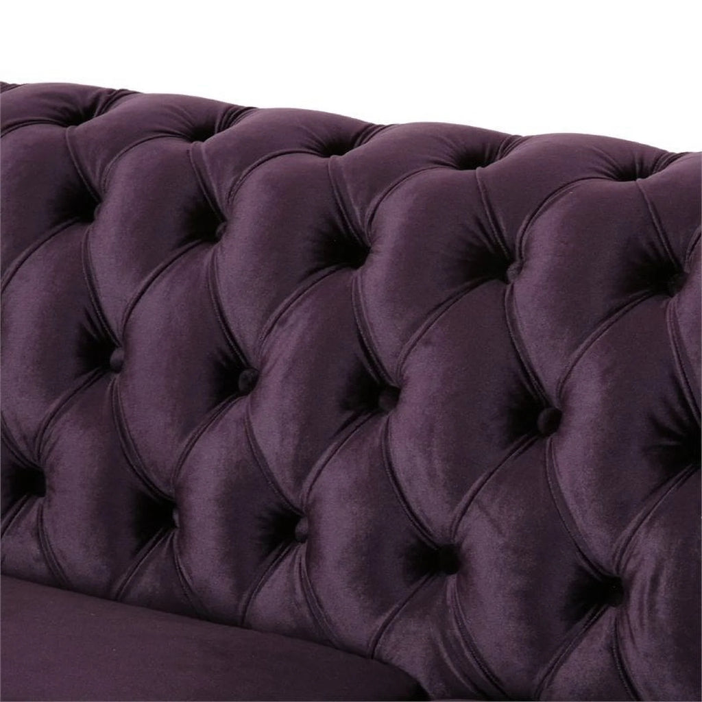7 Seat Velvet Tufted Chesterfield Sectional V650952