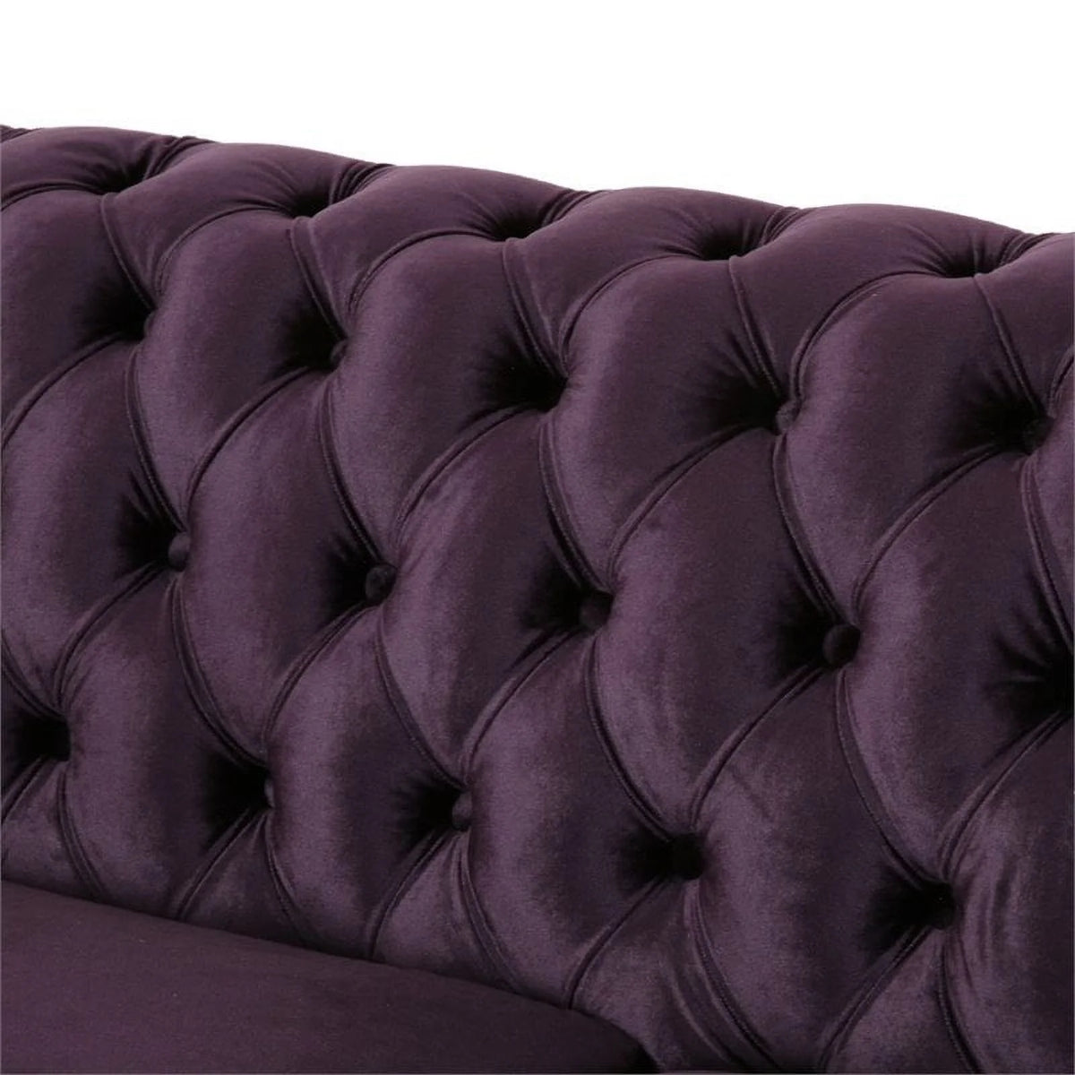 7 Seat Velvet Tufted Chesterfield Sectional V650952