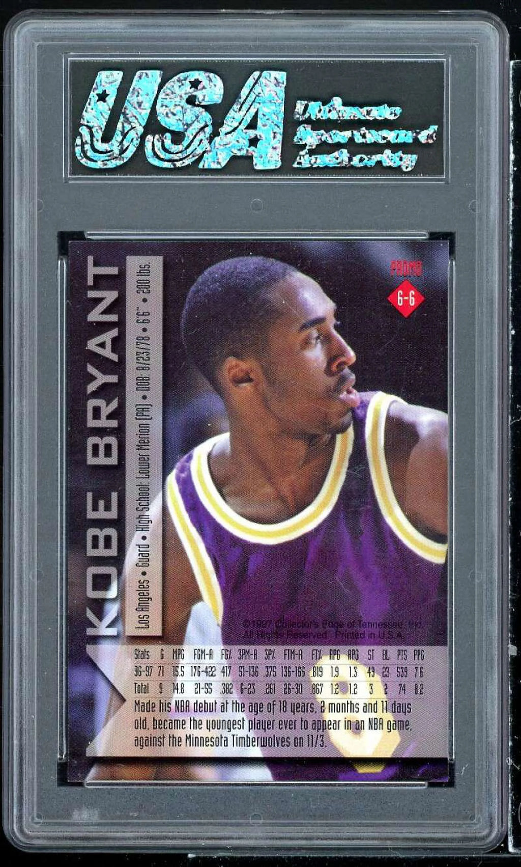 Kobe Bryant Card 1997 C339
