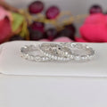 2.06ct Diamond Simulated 925 Sterling Silver Wedding Band Stack Ring O1763