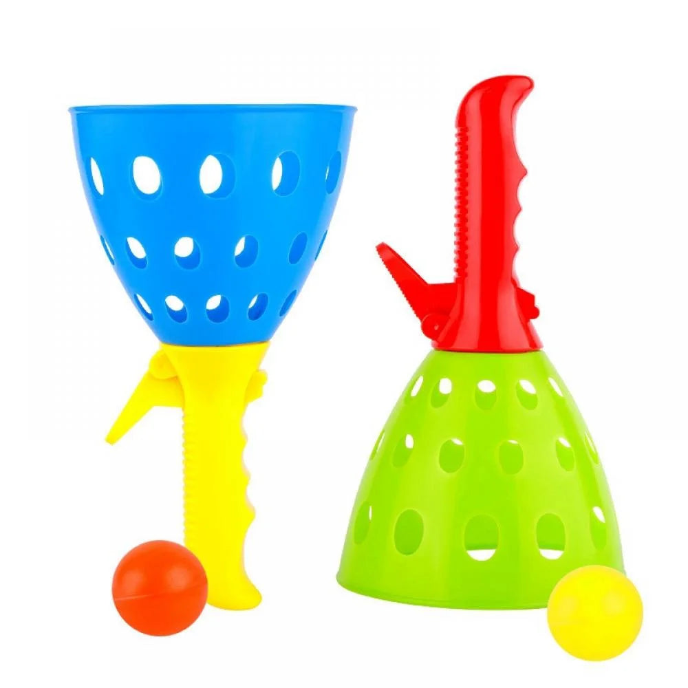 Baby Catch Ball Games with 2 Launcher Baskets and 4 Balls L4212