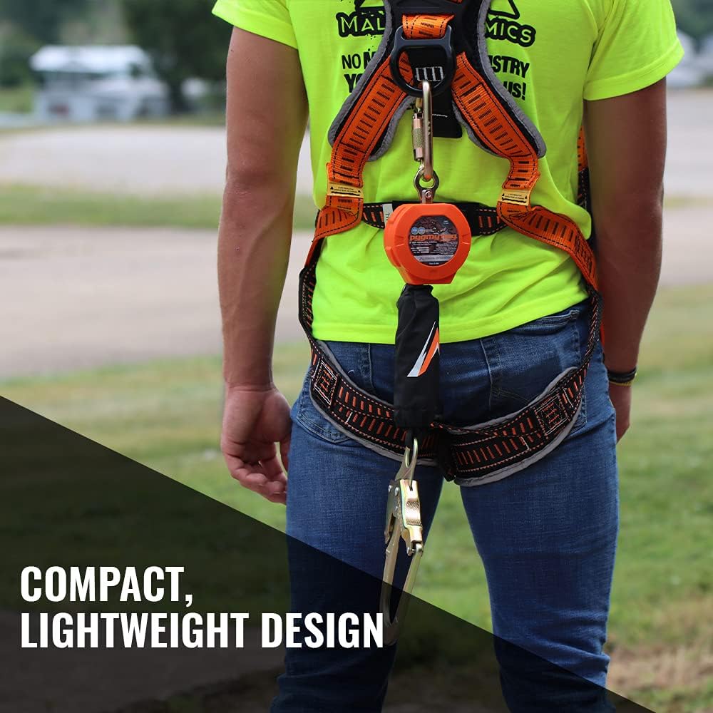 11' Web Self Retracting Lifeline with Rebar Hook T901