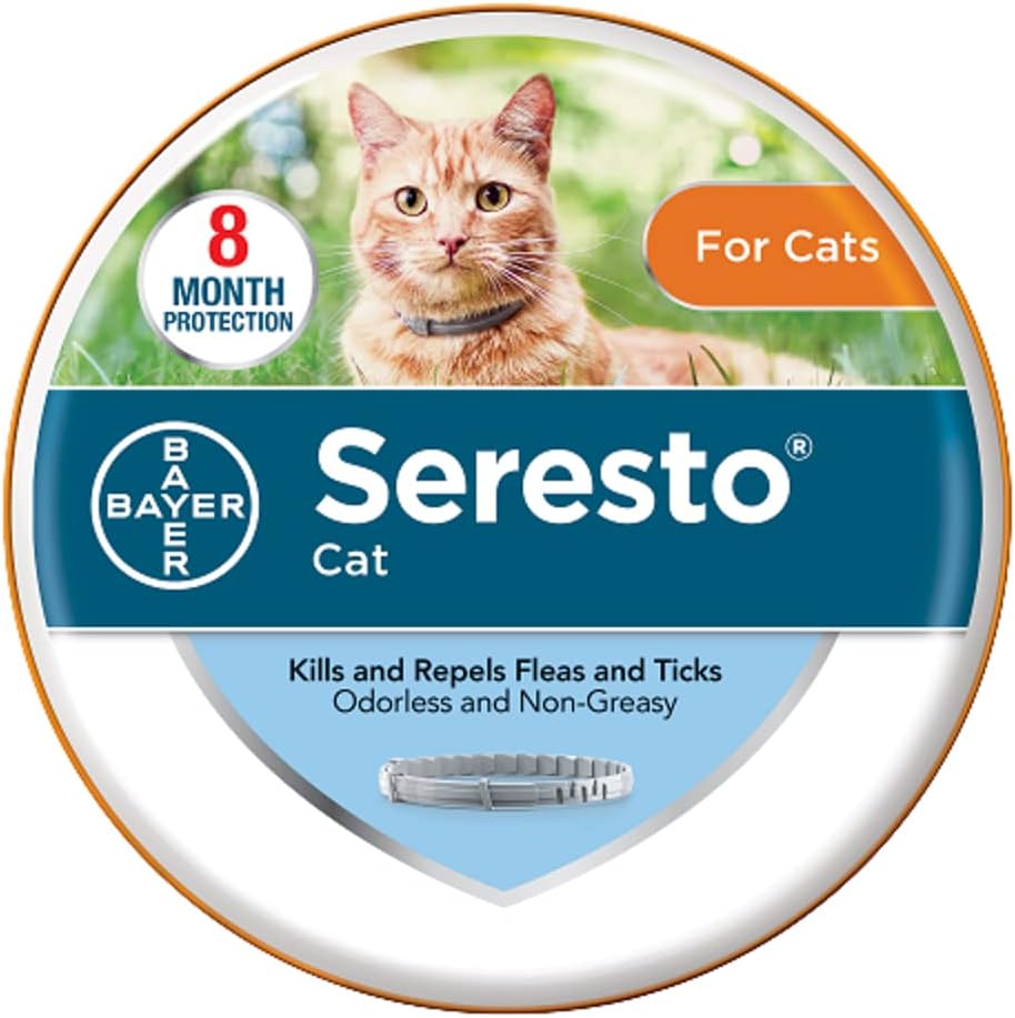 Flea and Tick Collar for Cats, 8-month U3371