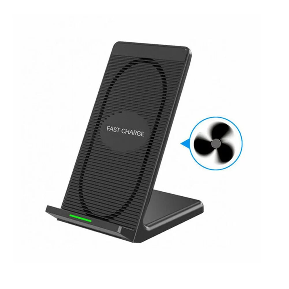 10W Fast Wireless Charger Stand Detachable 2-Coils Charging Pad I711860