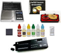 Gold Silver Platinum Test Acids with Diamond Tester and Digital Scale C22154