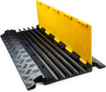 5 Channel Rubber Cable Protector Ramp, Qty:2 Y216971