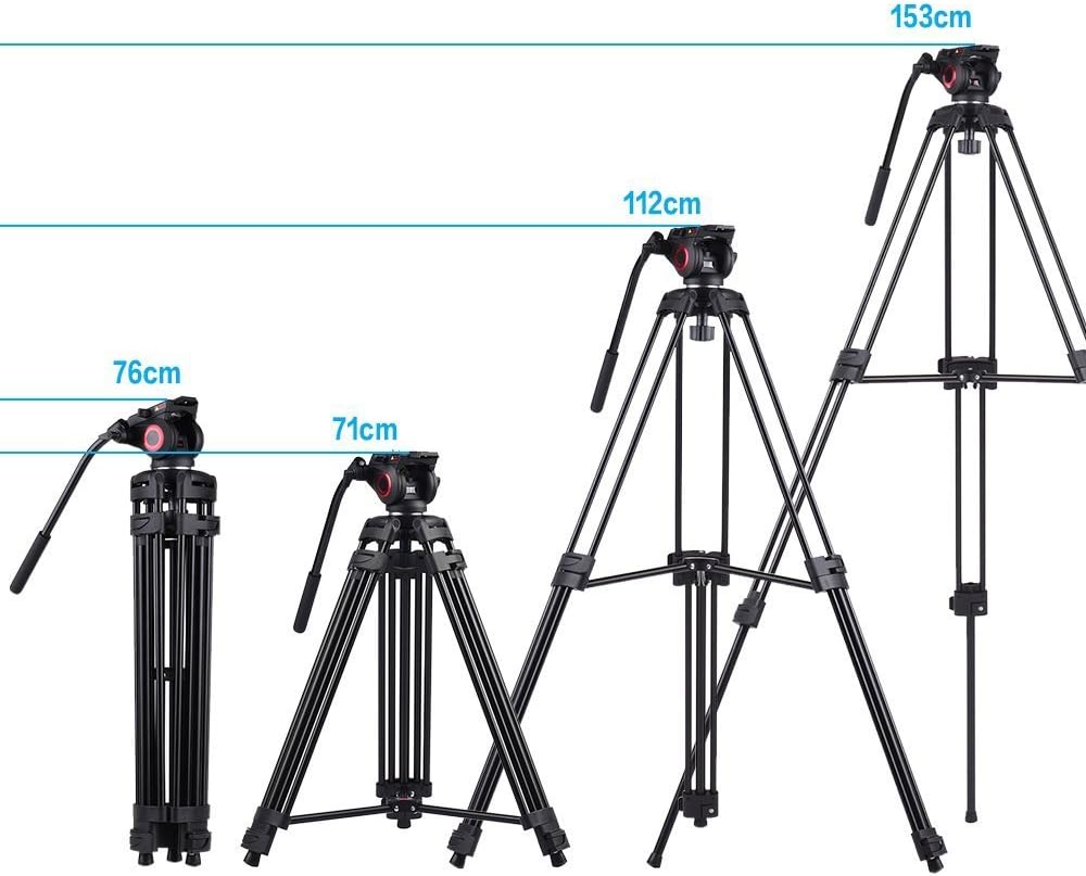 Heavy Duty Aluminum Video Tripod with Camera Stand N6941