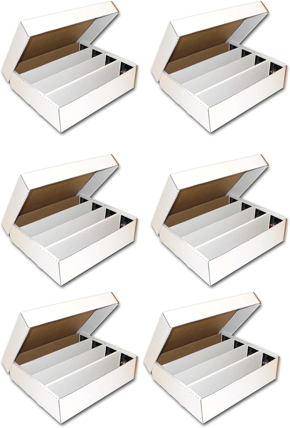 3200-Count Storage Box for Standard Trading Cards, 6 pk Pack of 2 E93304
