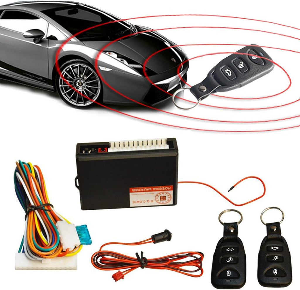 Universal Car Door Lock Keyless Entry System Remote Central Kit with Control Box E611