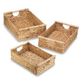 Water Hyacinth Nesting Basket Set of 3 Brown H4547