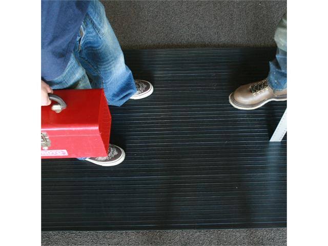 Black Composite Rib Rubber Floor Mat K447263