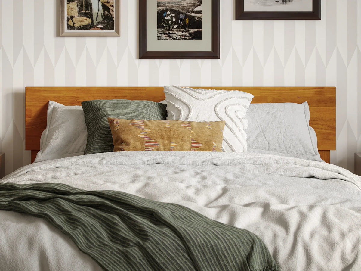 Solid Wood Low Profile Platform Bed B1113