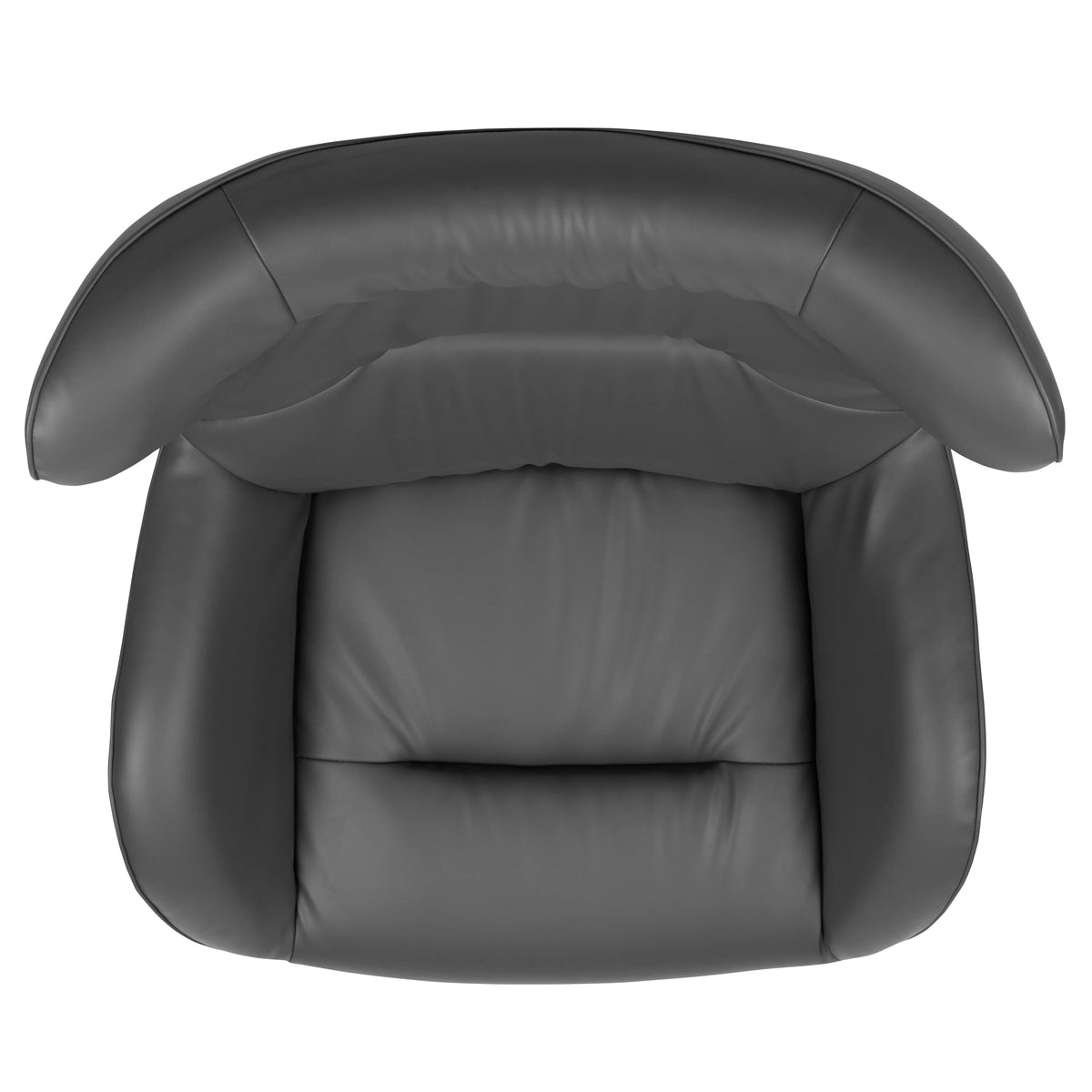 Gray LeatherSoft Swivel Wing Chair P31903