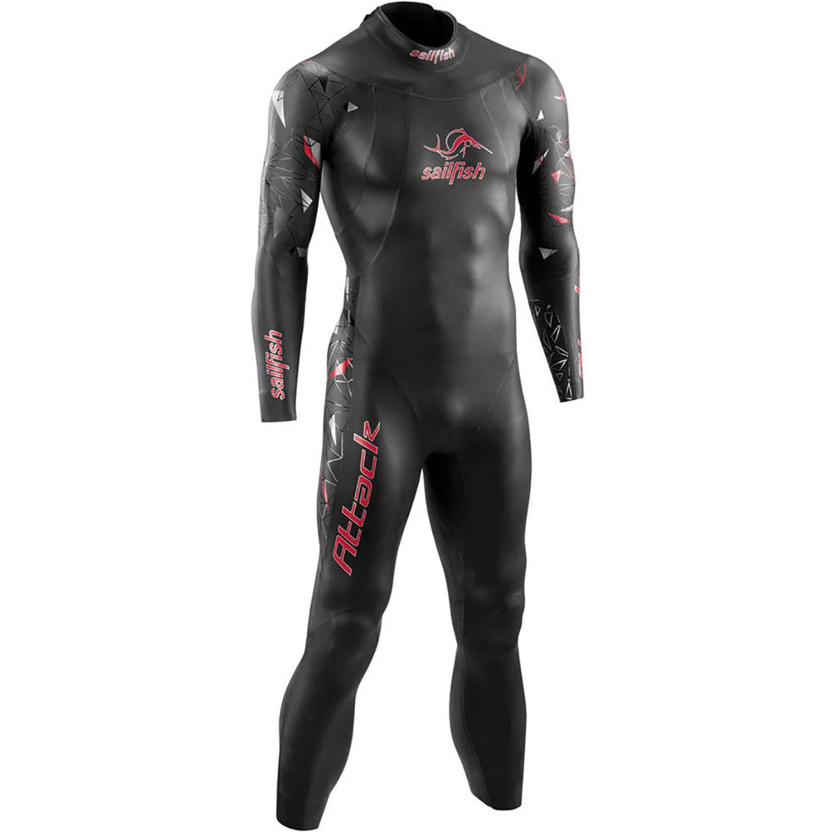 Black Red Wetsuit Q1239