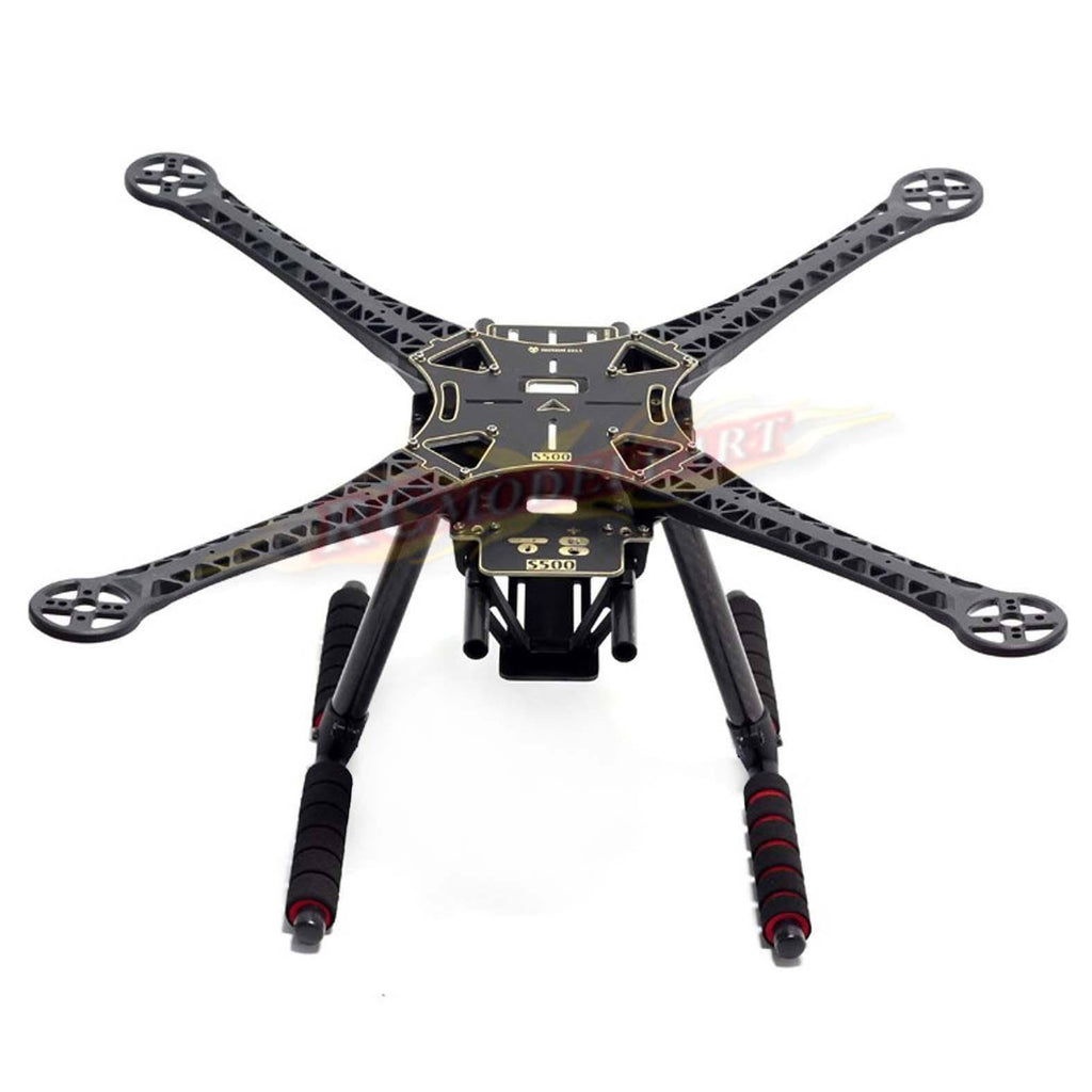 Quadcopter Fuselage Frame Kit PCB Version with Carbon Fiber Landing Gear Skid E65820