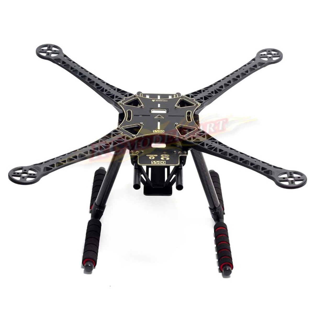 Quadcopter Fuselage Frame Kit PCB Version with Carbon Fiber Landing Gear Skid E65820