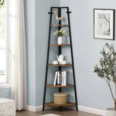 Iron Corner Bookcase D225